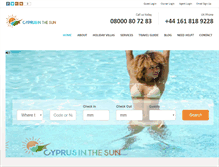 Tablet Screenshot of cyprusinthesun.com